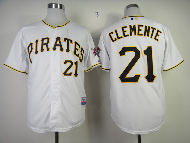Men Pittsburgh Pirates #21 Clemente White MLB Jerseys1